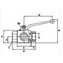 Robinet a 3 voies 3/8BSP