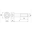 Vis cyl. 6p cr. m6x50 inox a2