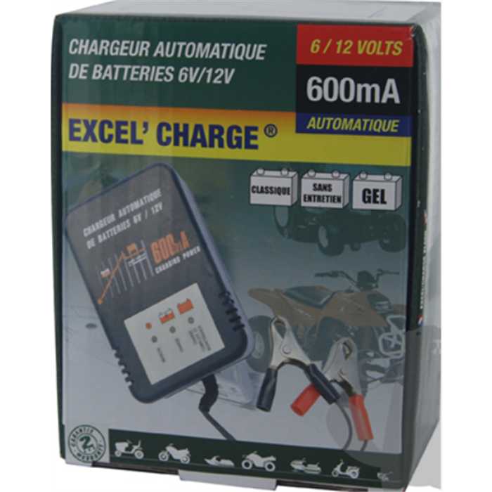 Chargeur testeur excel charge 600ma 0.6a  5-32ah