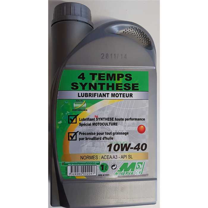 Huile 1l 4 temps synthese 10w40 micro moteur 4t