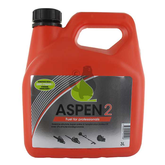 Mélange carburant essence alkylate ASPEN 2 FRT Full Range Technology 3 Litres pour moteurs 2 temps p, 8202453, 820-2453