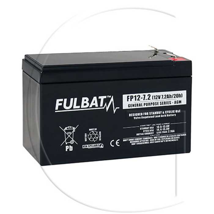 Batterie FULBAT / Mod. : FP12-7.2, 0114-07212