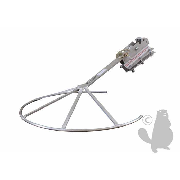 Entretoise rabattable diam 480 mm pour tête fil nylon sur débroussailleuses à  dos professionnelle, 1620781, 162-0781