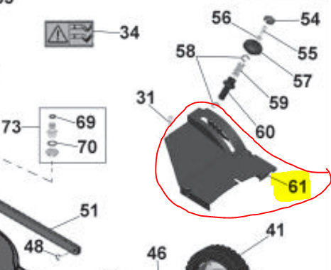 [AC-50389] Couvercle cache courroie ACTIVE 5400, 50389, AC50389, 050389