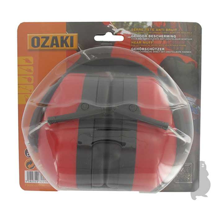 Casque anti-bruit professionnel OZAKI PREMIUM avec monture réglable. Normes CE : EN352-1, F9B9101034, F9B-9101034