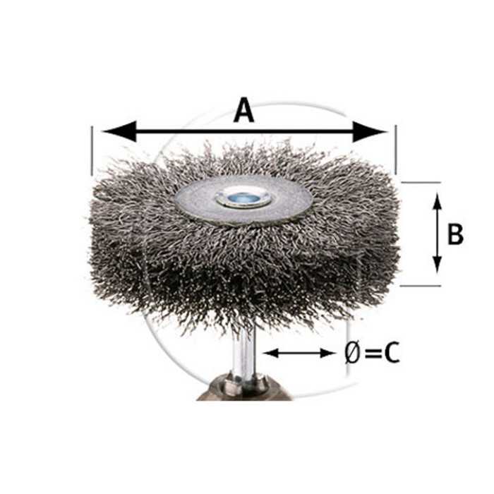 [43105001] Brosse plate sur tige PFERD, 43105001