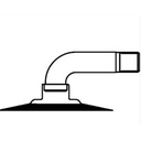 CHAMBRE A AIR 3.50 / 400 - 5 VALVE COUDEE, 7400551, 740-0551