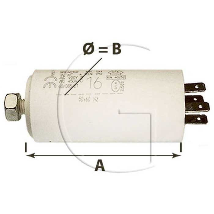 [2312-01574] Condensateur pour moteur électrique , 2312-01574