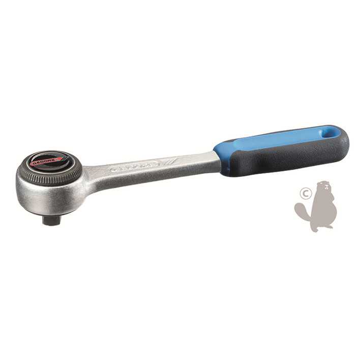 Cliquet réversible 1/4- Avec molette dâinversion métallique et denture fine. DIN 3122 ISO 3315., 9208426, 920-8426