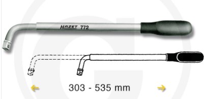 Hazet Clé télescopique pour écrous de roues, 6243620