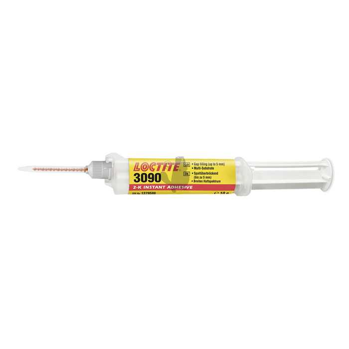 Colle cyanoacrylate LOCTITE 3090 en seringue de 10g - Collage immédiat multi-matériaux., 8203082, 820-3082