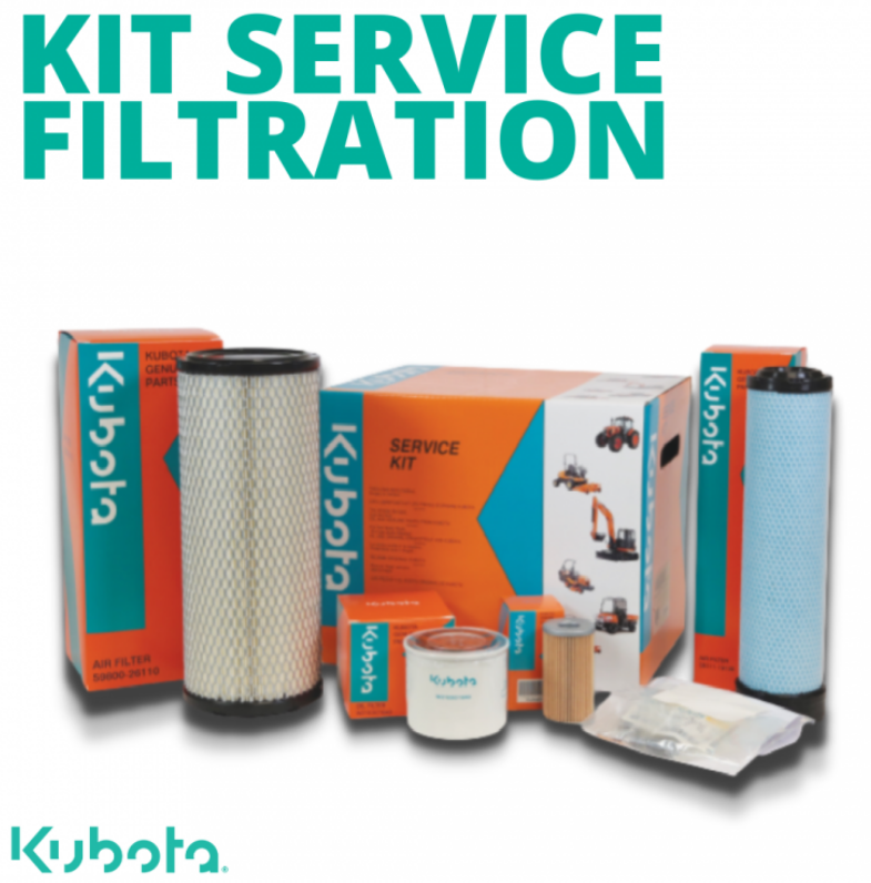 Kit filtration moteur KUBOTA série GR1600 - GR2120 - ZD - G - BX2350 - BX231
