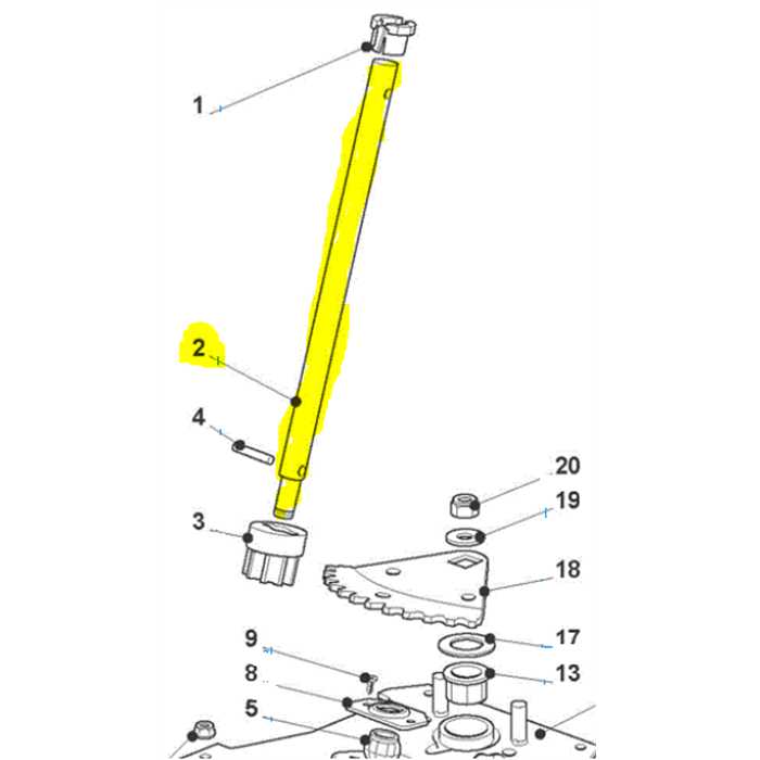 Colonne de direction Stiga - CastelGarden, 255200060, 25520006/0