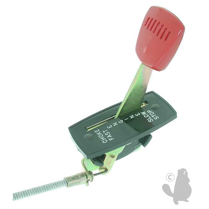 Commande daccélération adaptable pour tondeuses SNAPPER avec moteur ROBIN/WISCONSIN. Remplace origin, 6306824, 630-6824