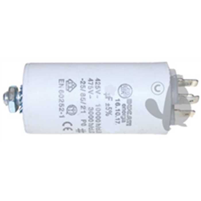 Condensateur électrique universel 8 uf - Fixation M8 diam : 30mm H: 102mm, 240-2489, 2402489