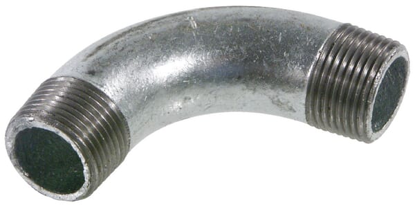 Coude 90° mâle/mâle zingué 1 1/4"