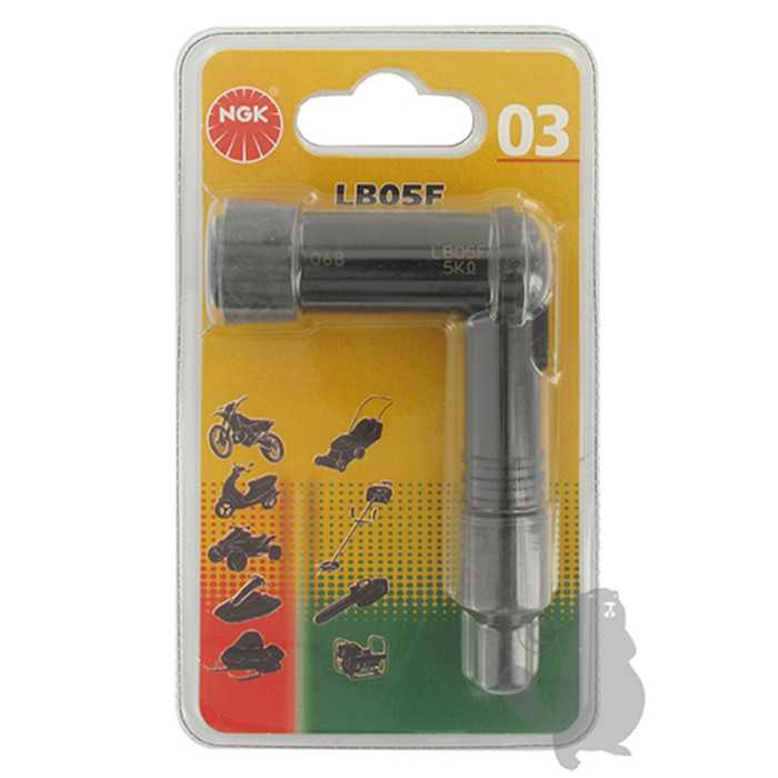 Connecteur de bougie / antiparasite NGK sous blister LB05F., F9LB05F, F9L-B05F