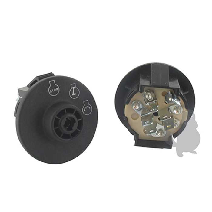 [117-2222] Contacteur à  clé 3 positions 6 broches adaptable pour machines EXMARK Vantage TORO Timecutter 201, 2309685, 230-9685