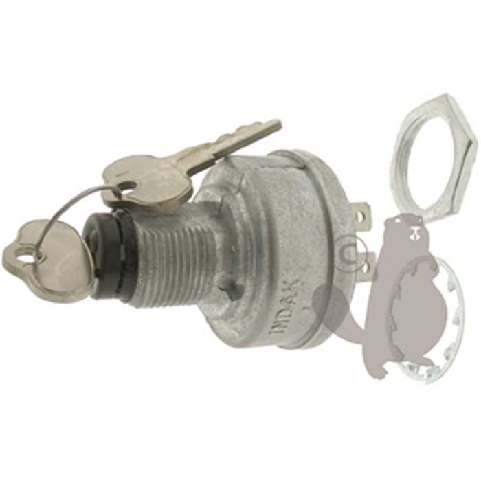 Contacteur à  clé 3 positions 6 bornes adaptables pour JOHN DEERE F910 F930 à  montage avant - 130, 2305950, 230-5950