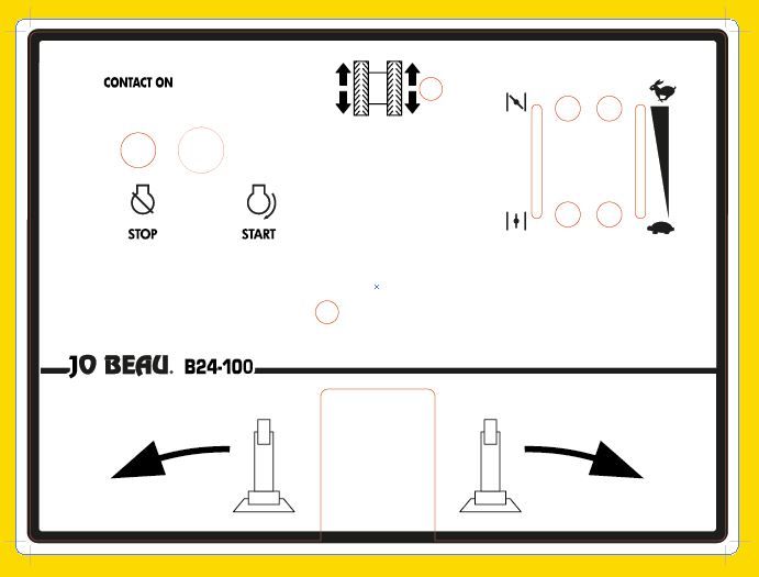 autocollant, B24-100, JB-DECAL-B24-100-dash-1