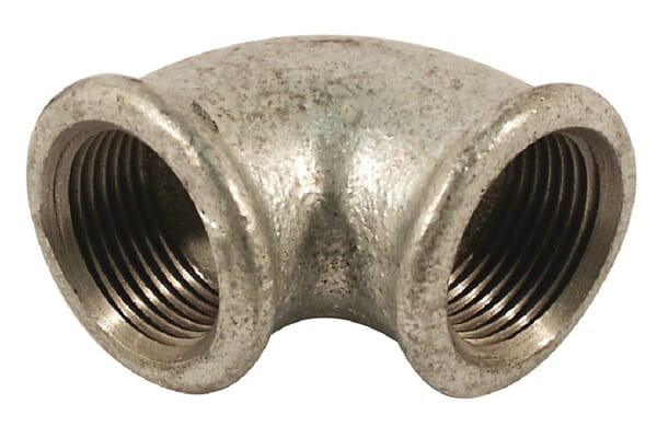 Coude 90° zingué f/f 3/8"