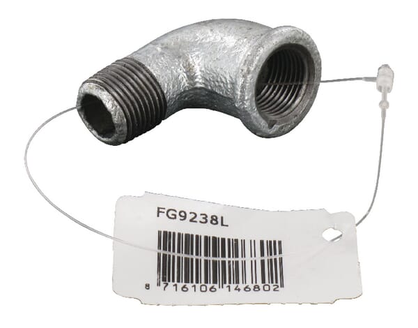 Coude zingué F/M 3/8"