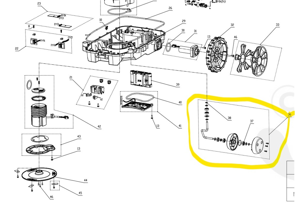[CRR010177000] Roue avant Cramer RM1000 CRR010177000, RA310162355, CRRA310162355, 6952909057392, R010471400
