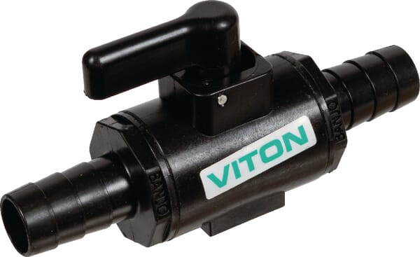 Vanne 1/2" raccord tuyau FKM