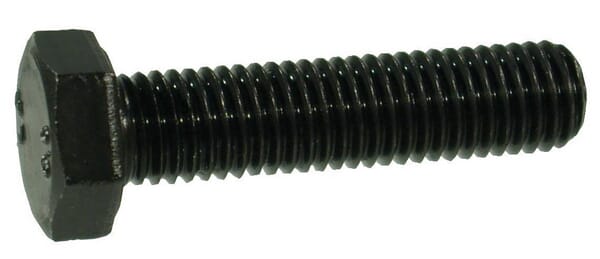 Boulon hexagonal entièrement fileté M24x80 10.9 noir