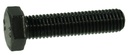 Boulon hexagonal entièrement fileté M24x80 10.9 noir