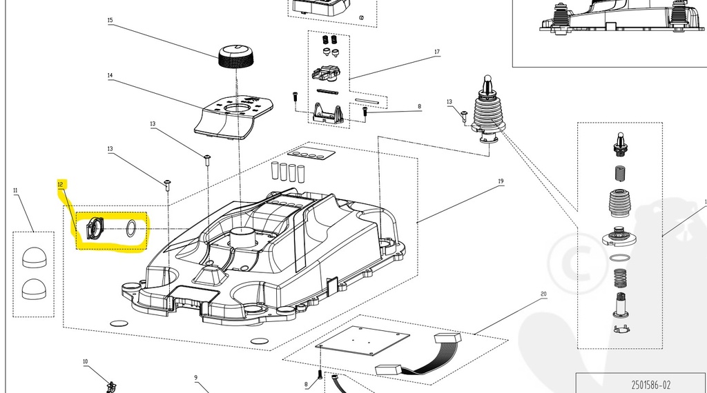 Air filter assembly Cramer RM1000, RA349032355, CRRA349032355