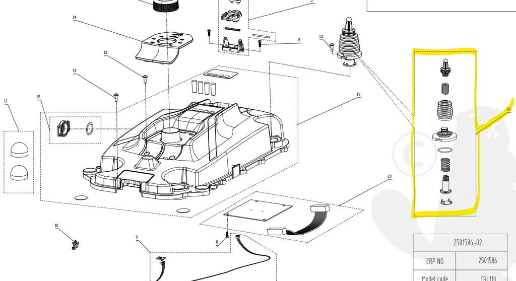 Suspension Cramer RM1000, R0101354-00, CRR0101354-00, R010135400, R010087600, CRR010087600, CRR0101354-00, CRR0100876-00