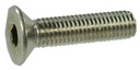 Vis tête fraisée hexagonale creuse M6x16 inox-A2