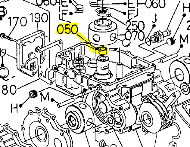 [66091-81370] Roulement a aiguilles transmission Kubota T1600, 66091-81370, 6609181370, 66091-8137-0