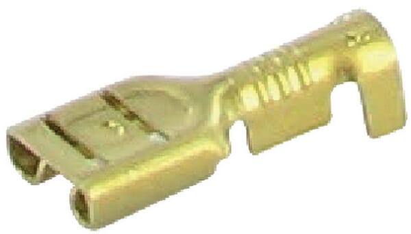 Douille de fiche plate blanche