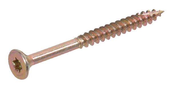 Vis pour panneau d'aggloméré, Ø 6x80 mm, TX30, à tête fraisée, acier