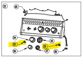 Interrupteur Napoleon Rogue SE425RSIB, N660-0007, N6600007