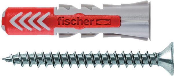 [534997] Chevilles tous matériaux DuoPower 6x30 avec vis / Blister de 12