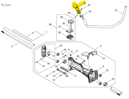Poignée shindaiwa, ECC403000810