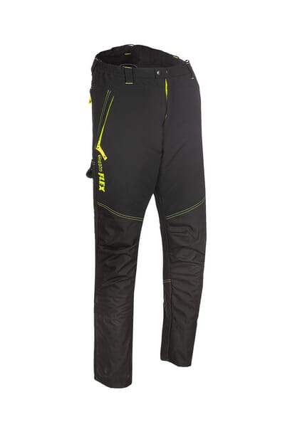 Pantalon anti-coupure, imperméable, L, Hi-Vis, noir, SIP