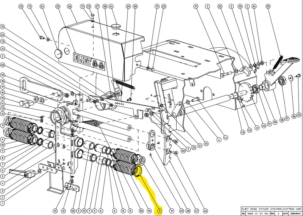 [BT 610 135 381] Collier de serrage 35x38.7mm Eliet Edge Styler BT610135381, BT 610 135 381, BT610 135 381, BT610135381