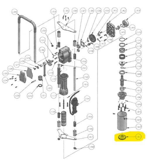 Bloc de marteau enfonce pieu JC300, CVE JC300-101, JC300-101, JC300101