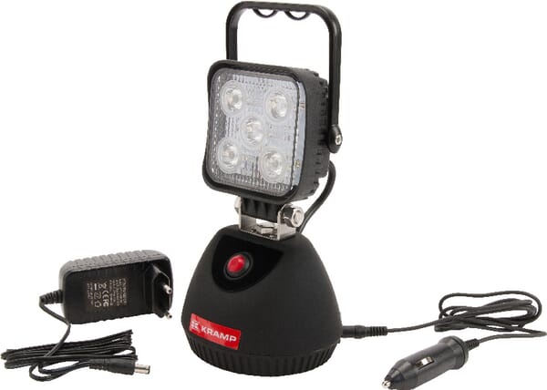 [LA80001] Phare de travail LED rechargeable 15W 900lm poignée + interrupteur