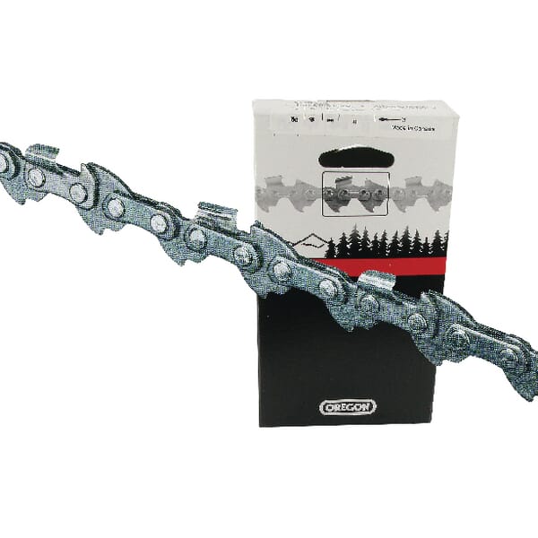 [91PX064E] Chaîne de tronçonneuse 3/8" 1 3mm 64 DL demi-ciseau Chamfer Boite Oregon, 91PX064E