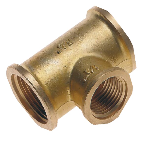 Té en laiton 3xF 1/8"