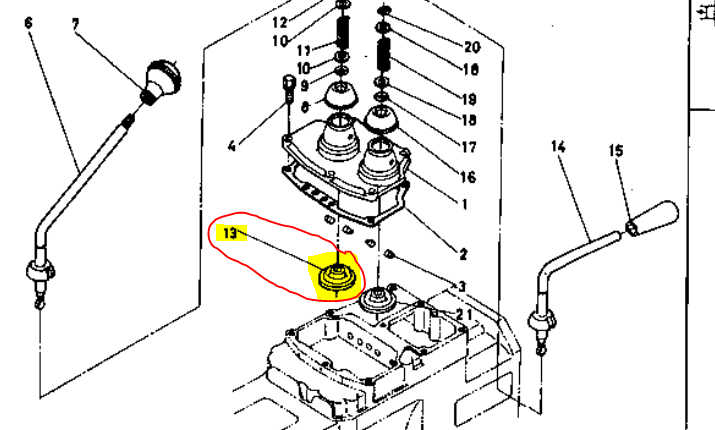 [T027-023870] Soufflet joint étanchéité levier de vitesses et PTO Kubota L245DT, T027023870, T027-023870, 34150-23872, 3415023872, 34150-23870, 3415023870