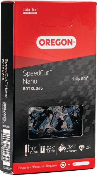 [80TXL046E] Chaîne de scie .325, 46 DL, 10" Speedcut™ Nano, Oregon
