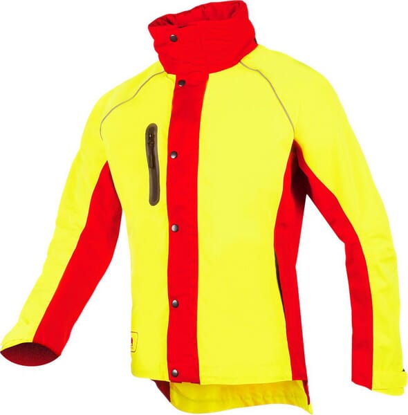 Veste de pluie jaune-rouge L