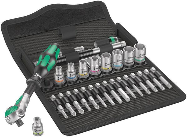 [05004016001WERA] Jeu douilles emmanc. 1/4" 28pc