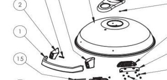 Poignée PRO22K-LEG-2 de Napoléon Grill, N325-0099, POIGNEE, PRO22KLEG